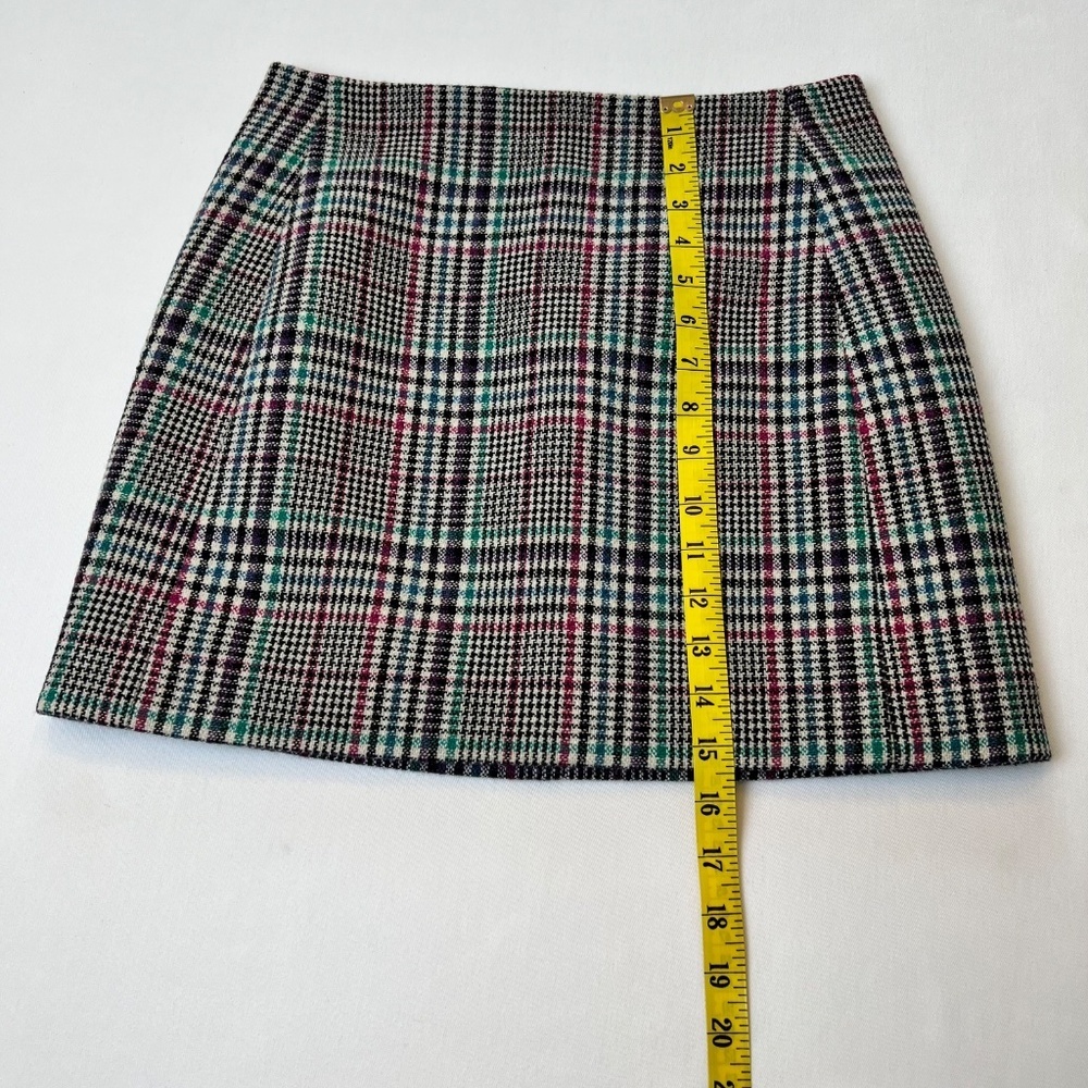 *FIRM PRICE* Sezane Malia Sheffield Check Print Wool Blend Mini Skirt - Picture 7 of 10